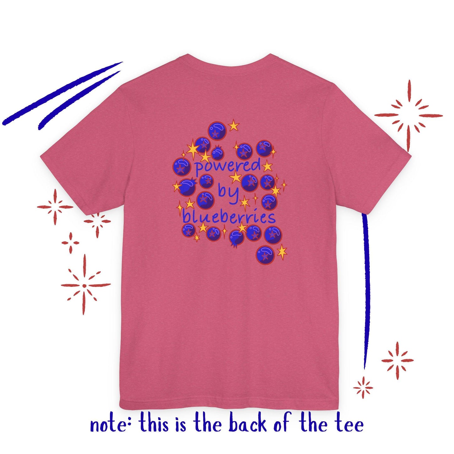 Powered by Blueberries: Whimsical Fruit Tee
