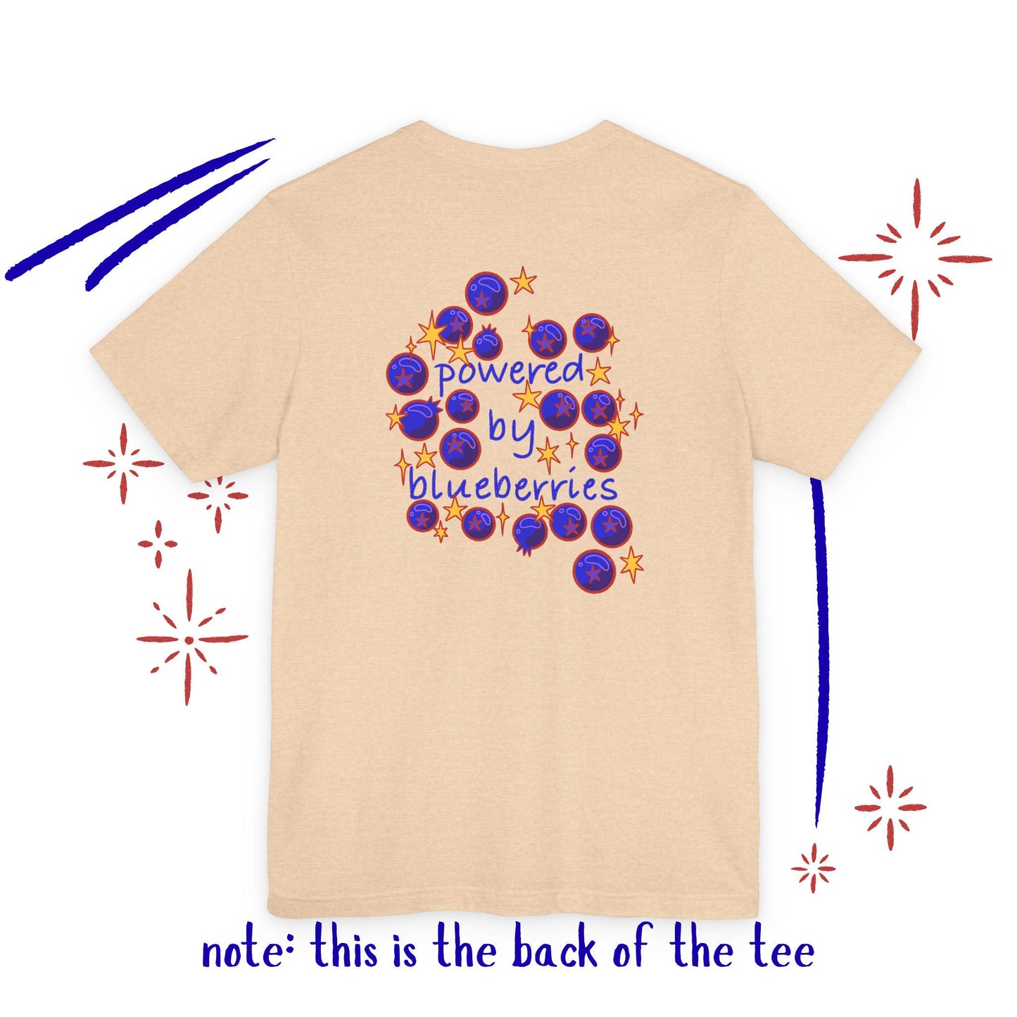 Powered by Blueberries: Whimsical Fruit Tee
