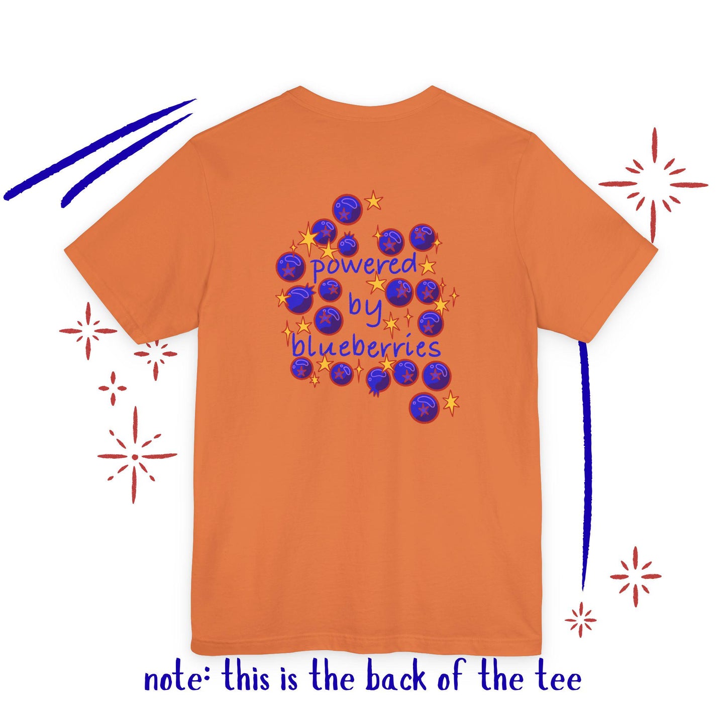Powered by Blueberries: Whimsical Fruit Tee