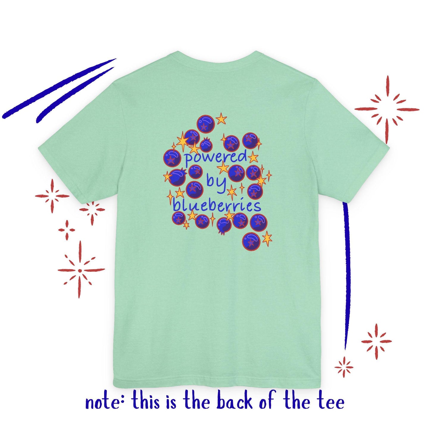 Powered by Blueberries: Whimsical Fruit Tee