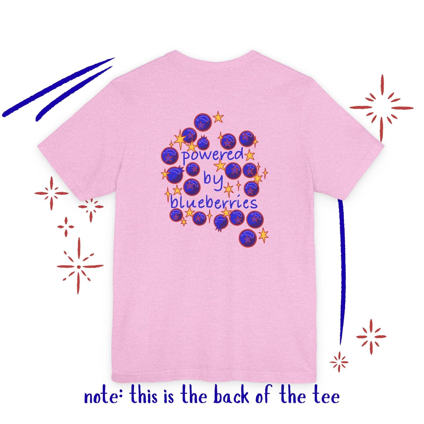 Powered by Blueberries: Whimsical Fruit Tee