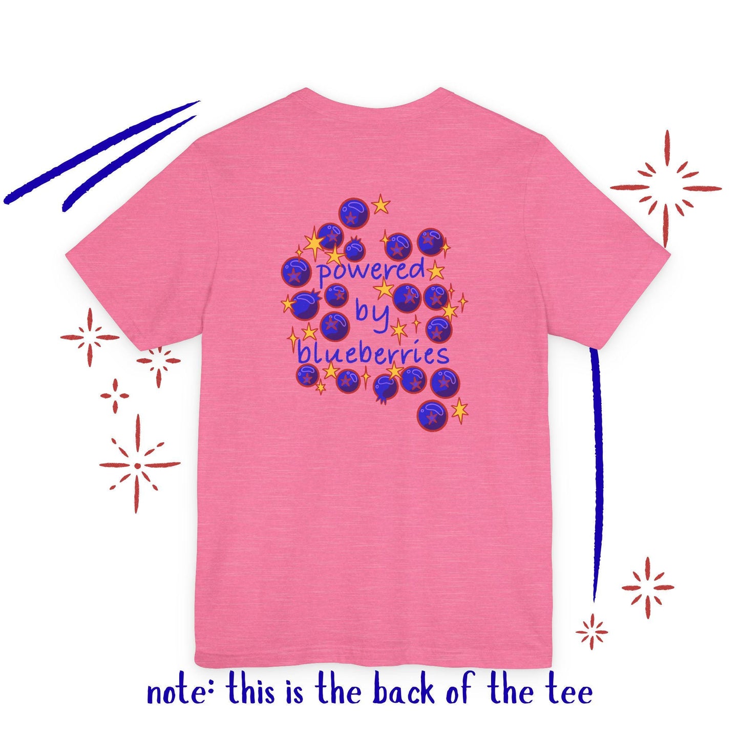 Powered by Blueberries: Whimsical Fruit Tee