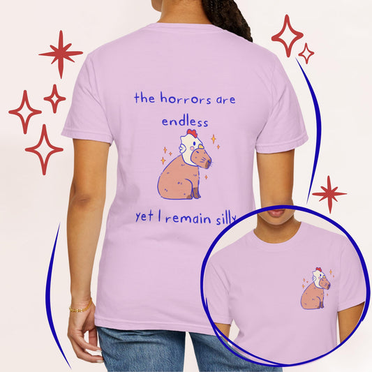 The Horrors Are Endless: Silly Capybara Graphic Tee