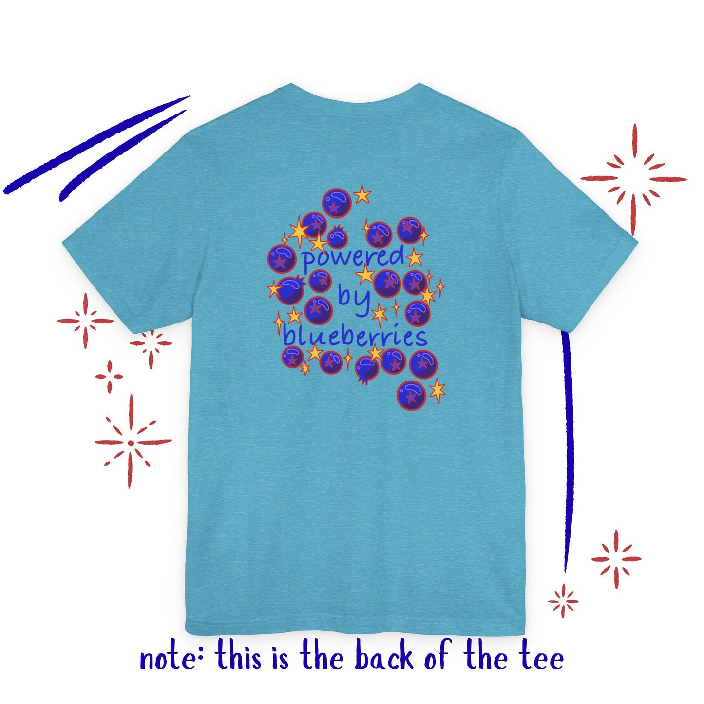 Powered by Blueberries: Whimsical Fruit Tee
