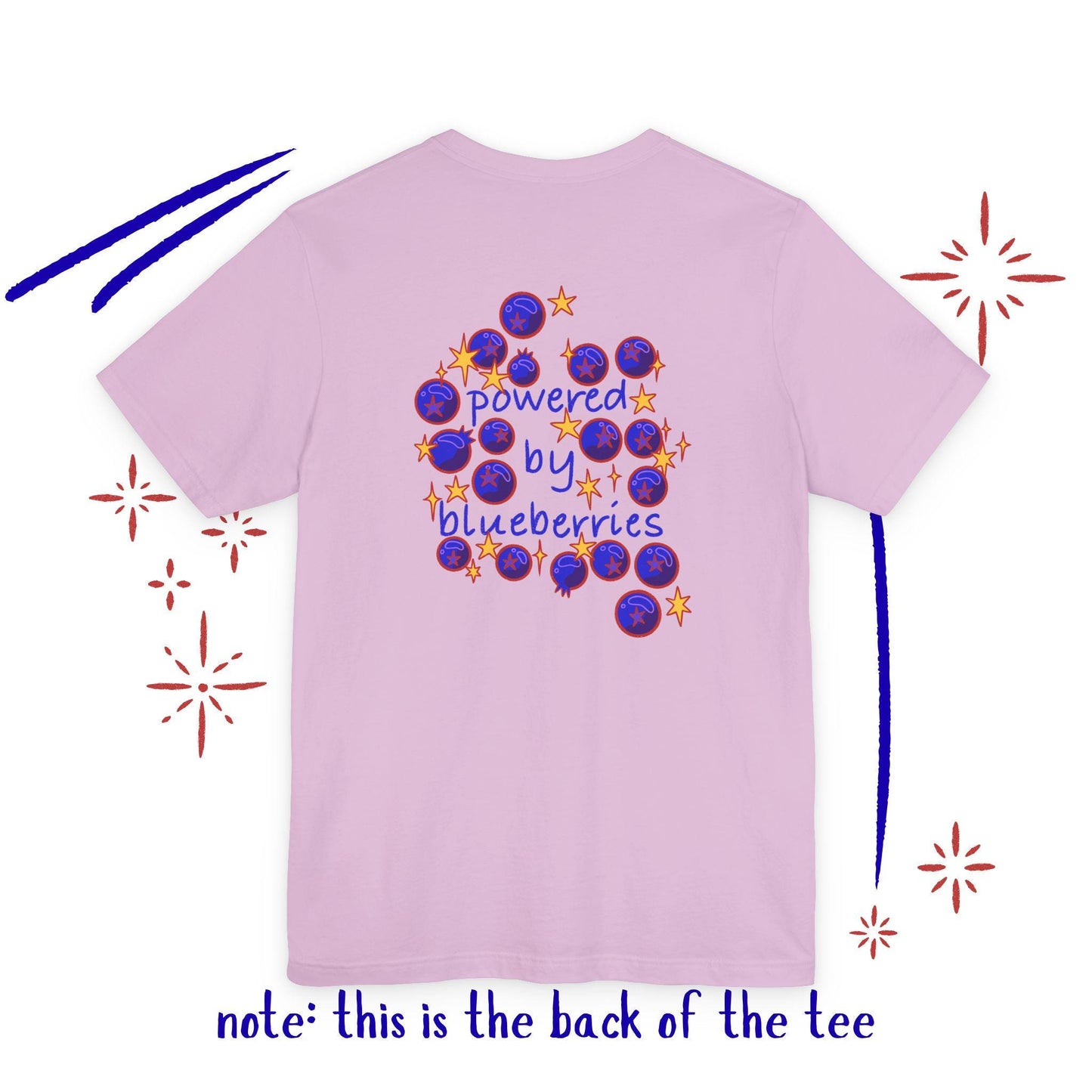 Powered by Blueberries: Whimsical Fruit Tee